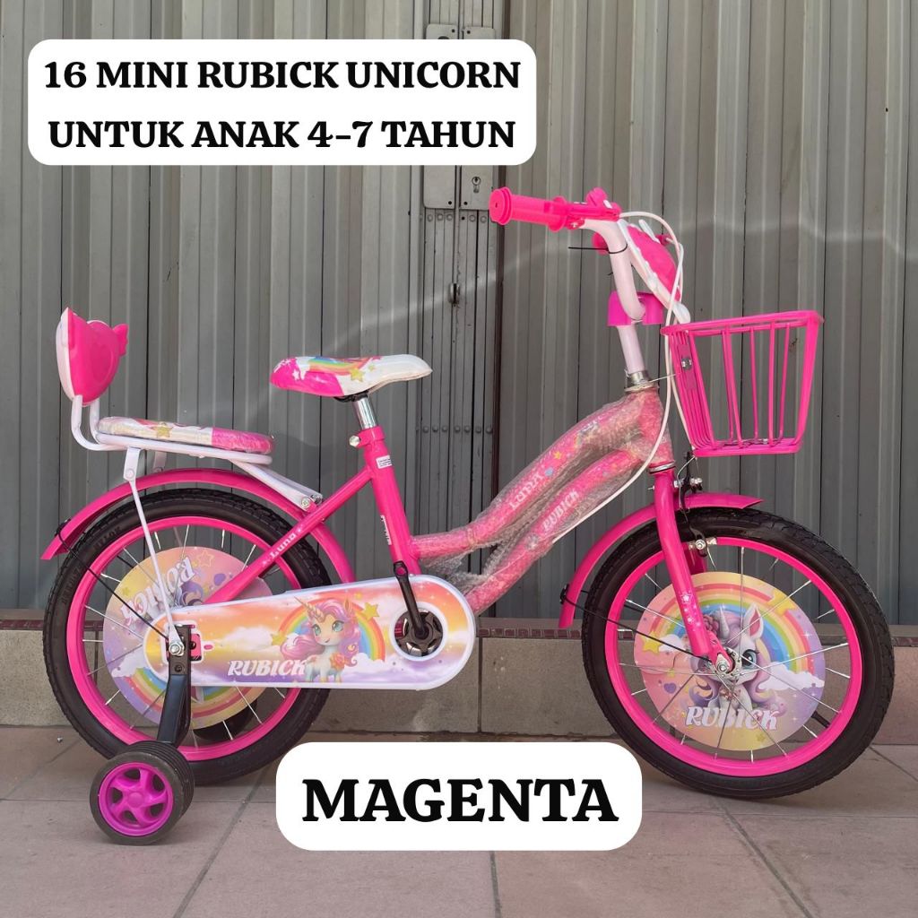 Batam Sepeda Anak Perempuan Mini 16 Rubick Unicorn Musik