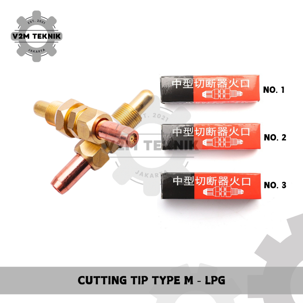 Cutting Tip Nozzle Blender Potong TYPE M LPG / Cutting Tip Torch LPG Type M / Yamato Cutting Tip Typ