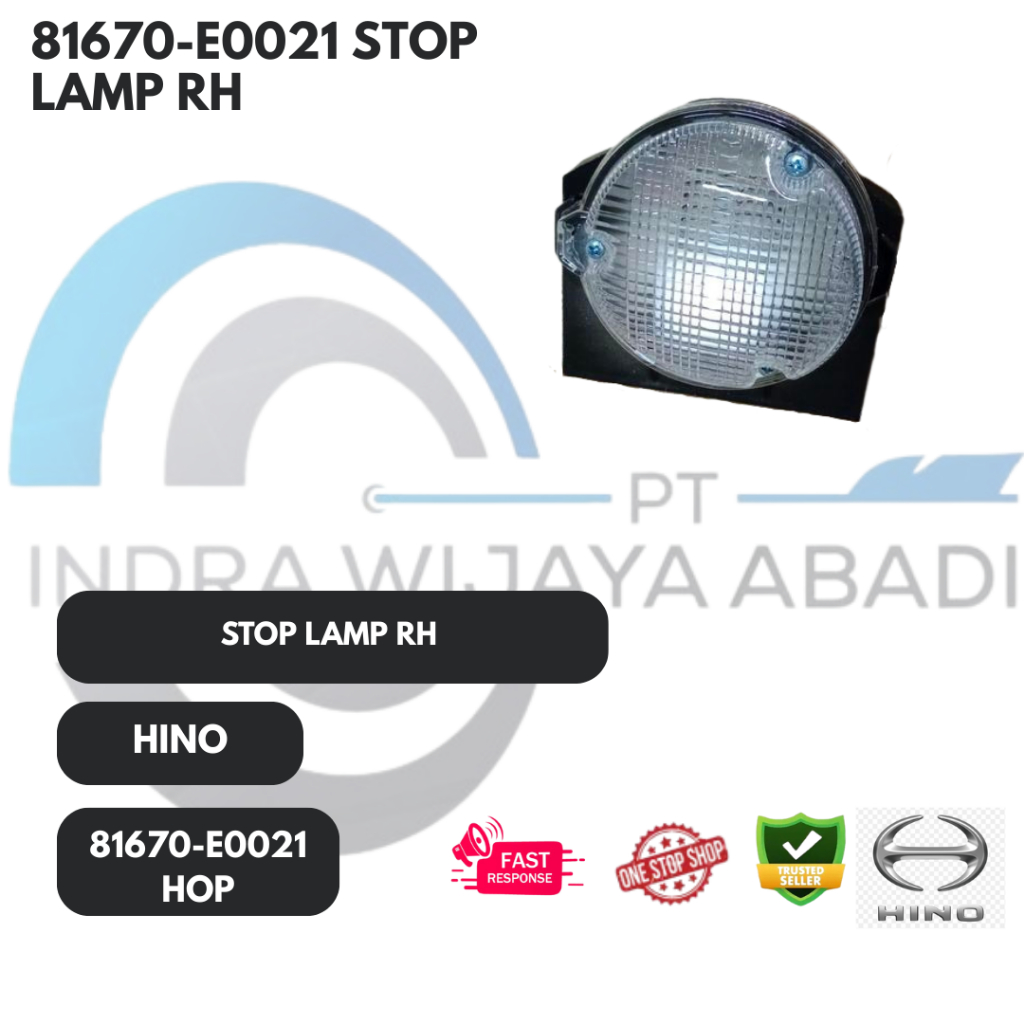 81670-E0021 STOP LAMP RH HOP