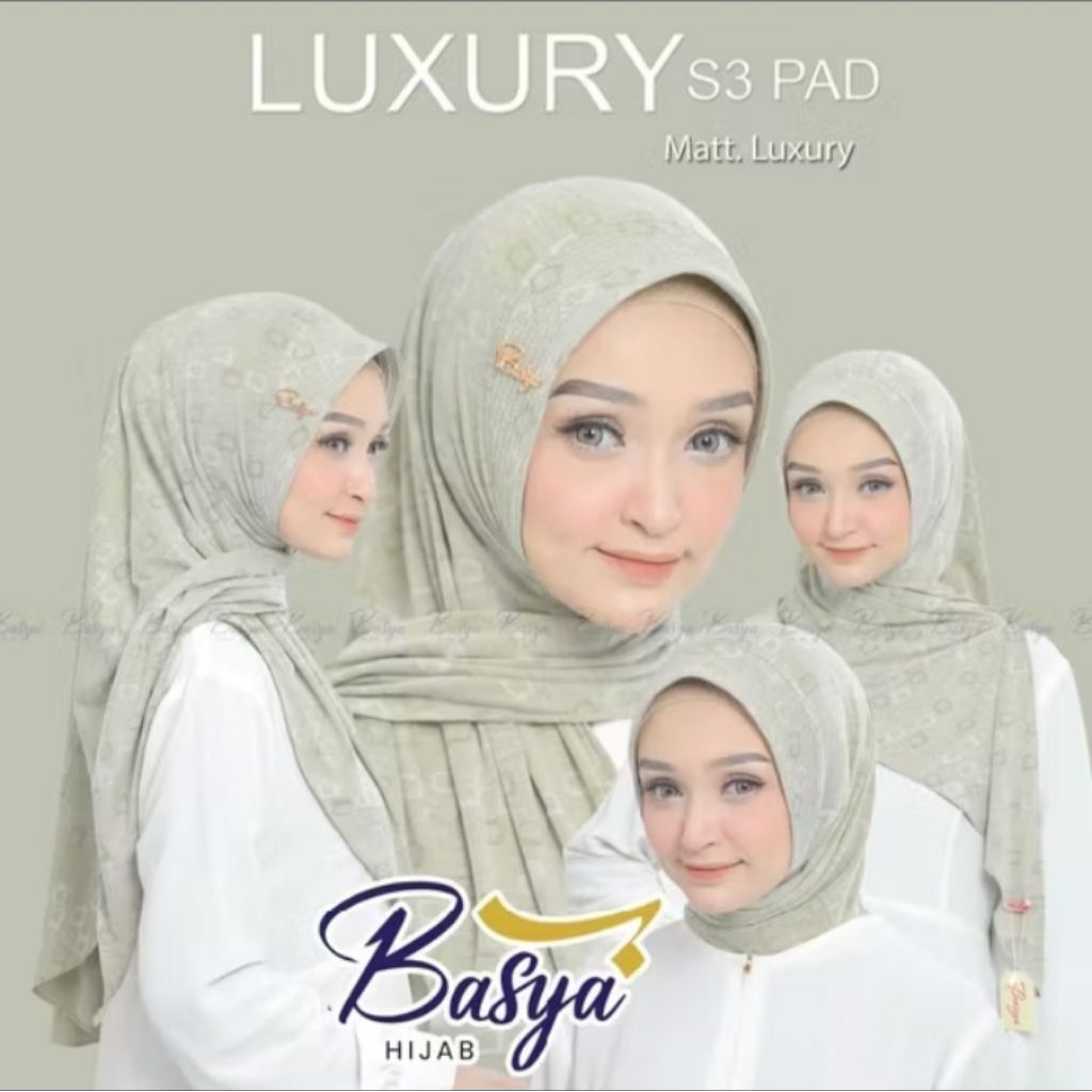 (BASYA) SEGITIGA PET LUXURY hijab instan motif jilbab segitiga knit motif kerudung segitiga motif