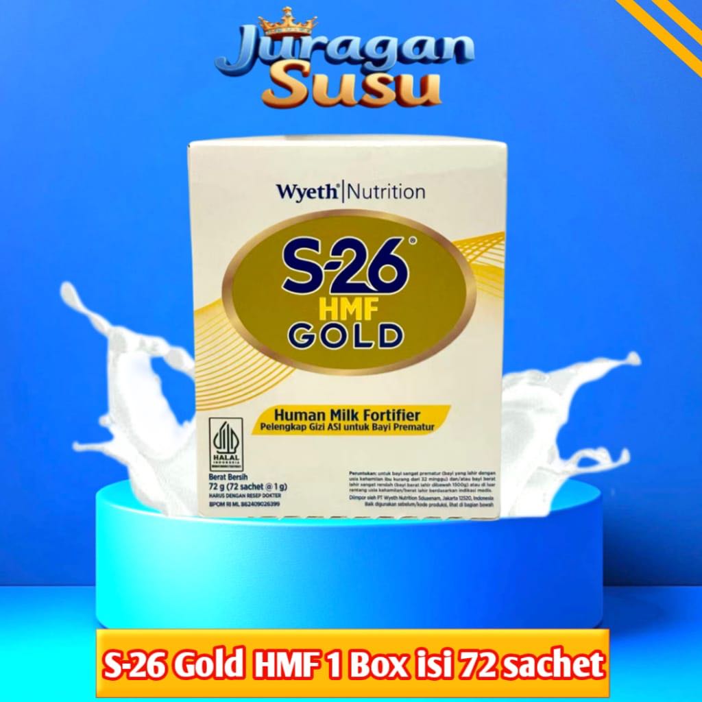 S-26 Gold HMF 1 box isi 72 sachet