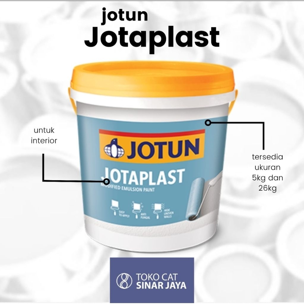 JOTUN JOTAPLAST 25KG ~ 18L cat tembok interior ekonomis