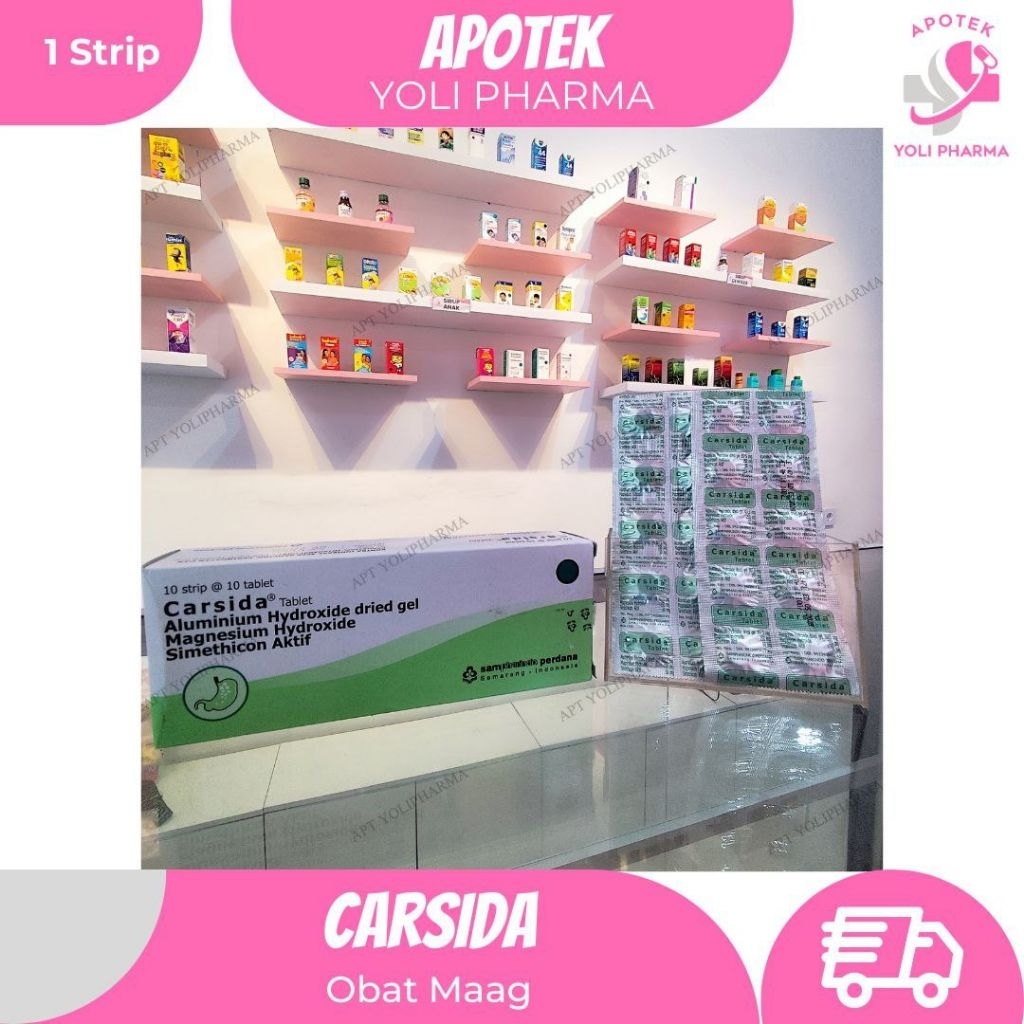 CARSIDA TABLET OBAT LAMBUNG DAN NYERI LAMBUNG
