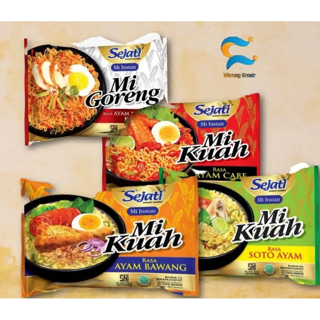 Sejati Mie Instan Semua Rasa 60 gr