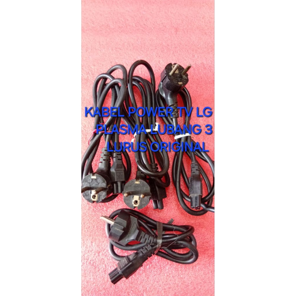 KABEL POWER LUBANG 3 LURUS  ORIGINAL TV LG