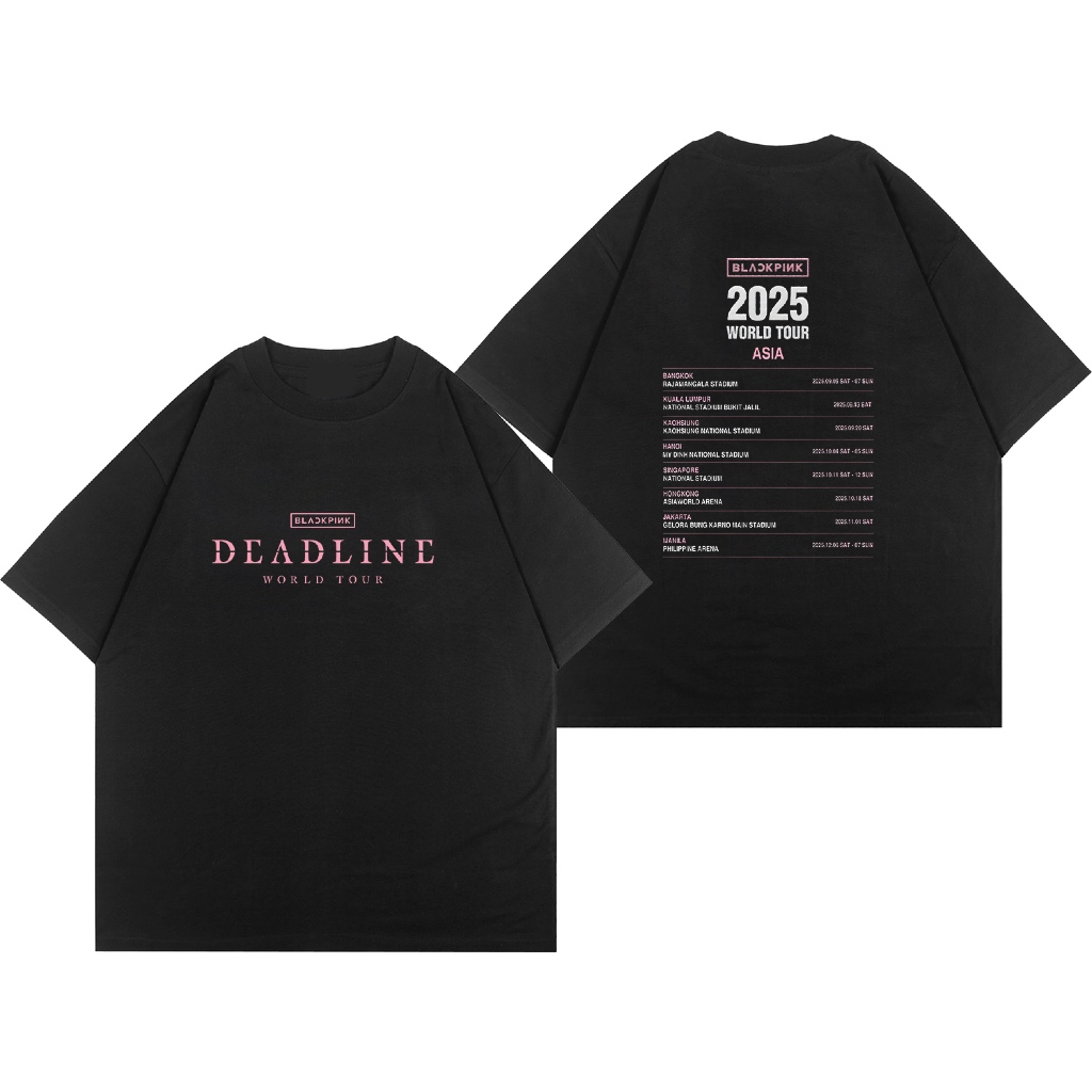 Fiego BLACKPINK DEADLINE TOUR ST | Premium Oversize T-Shirt | Oversize TShirt