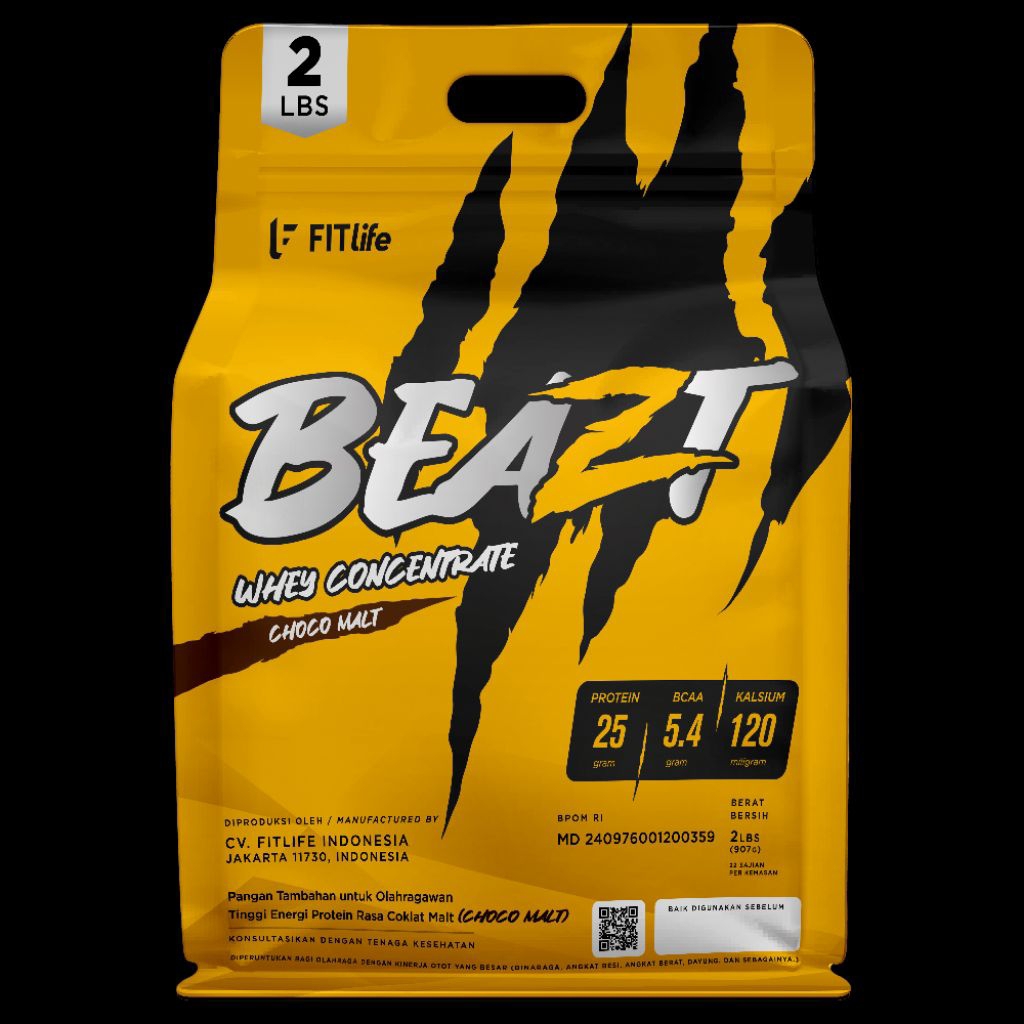 Fitlife Beazt 2 lb whey protein