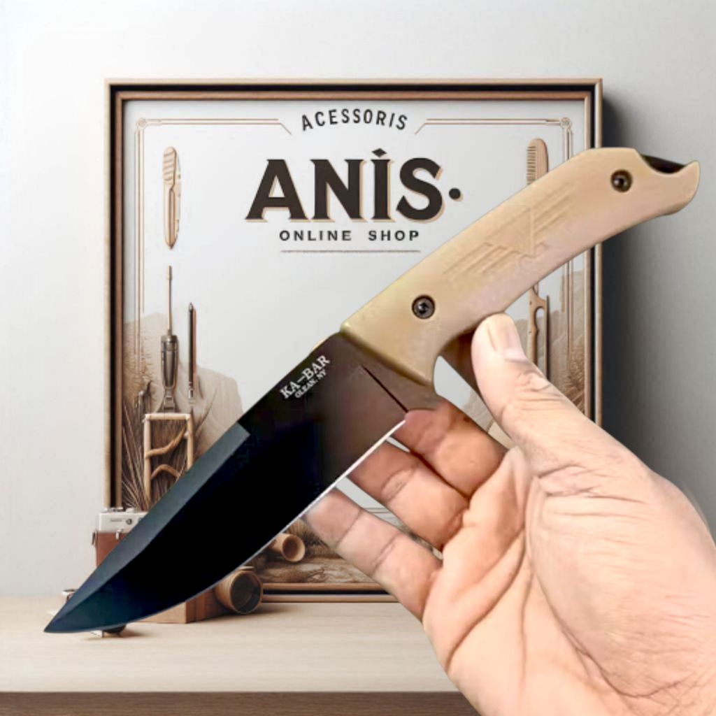 Pisau Outdoor Survival KA BAR Survival, Hiking, Outdoor + Sarung