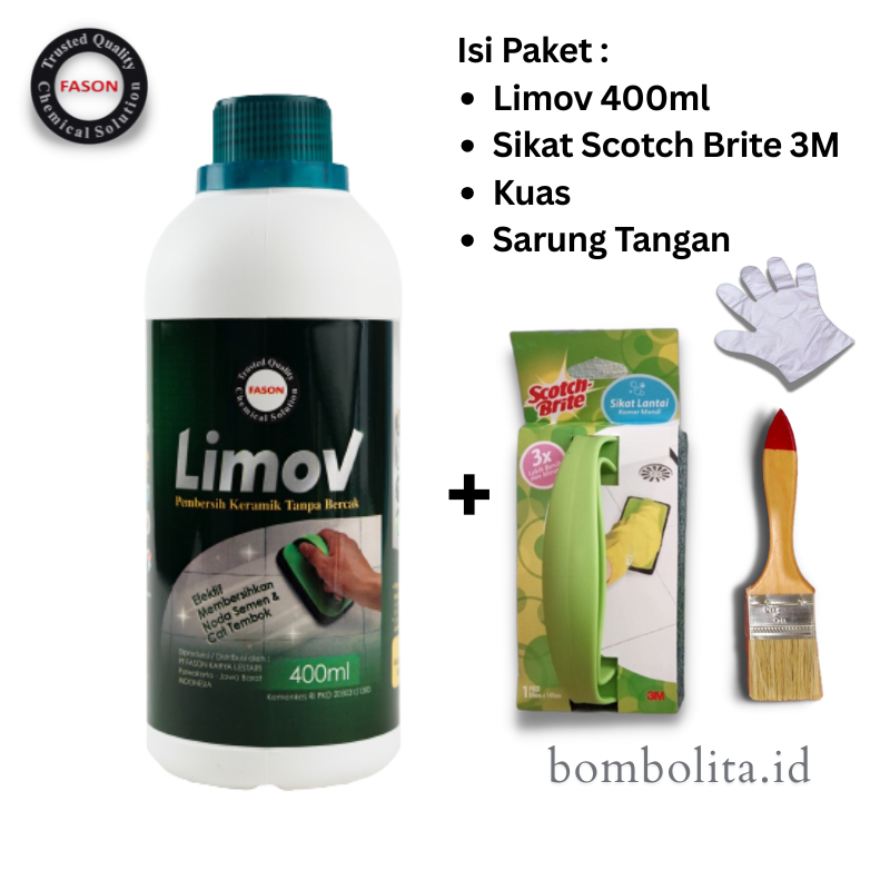 Fason Limov Pembersih Keramik / Granit Noda Semen 400ml