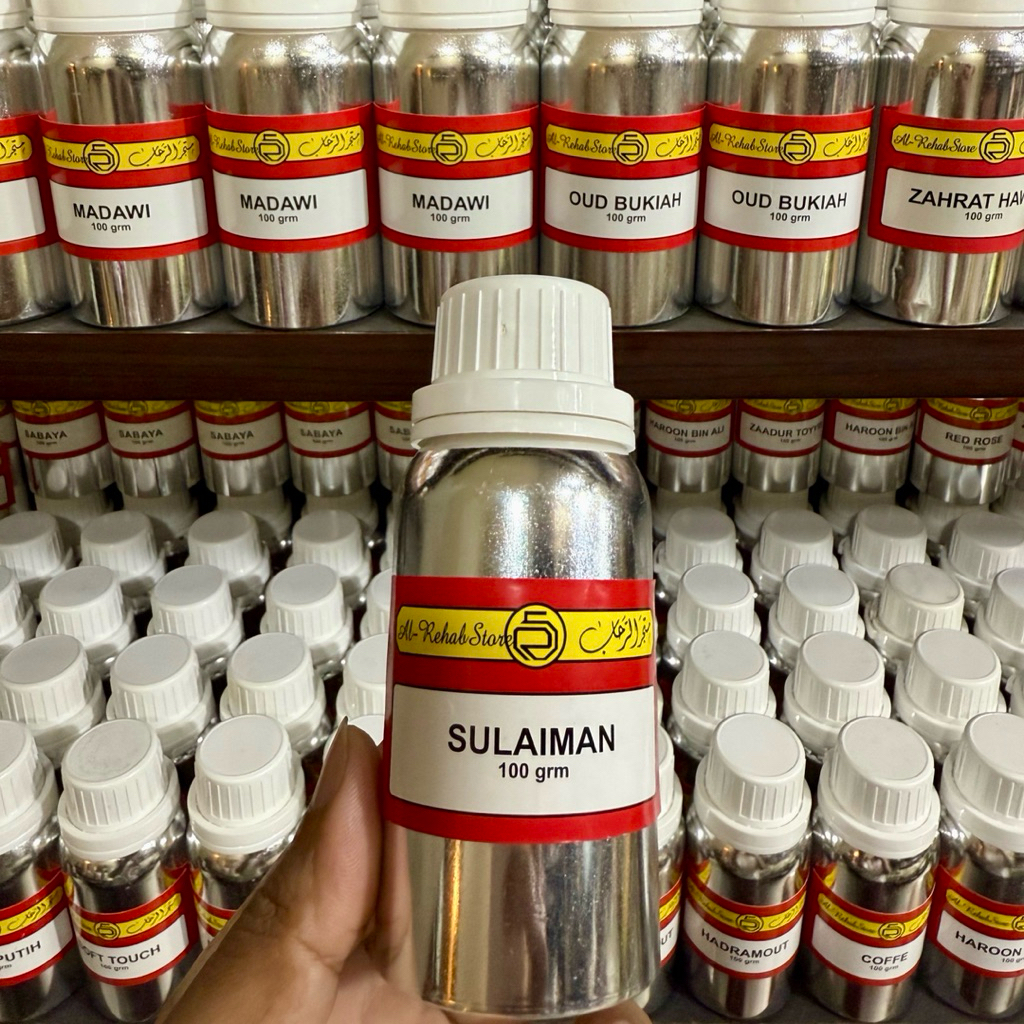 Minyak Sulaiman AlRehab Bibit 100ml Parfum Arabian Original Segel Al Rehab 100.Ml Bibit Parfume 100G