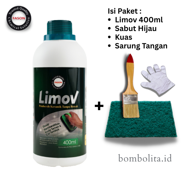 Pembersih Keramik Noda Semen Fason Limov 400ml