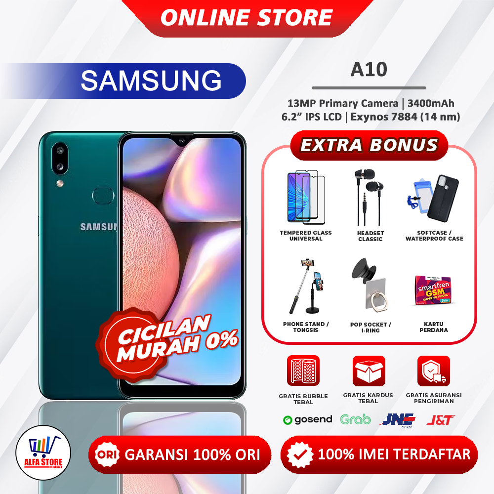 samsung a10 ram 3/32gb garansi resmi samsung a10