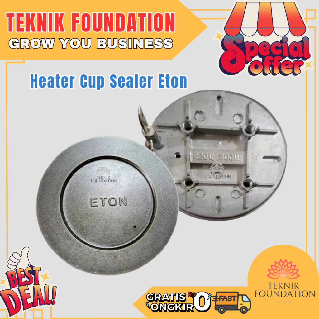 Sparepart Elemen Pemanas Mesin Cup Sealer ETON Original