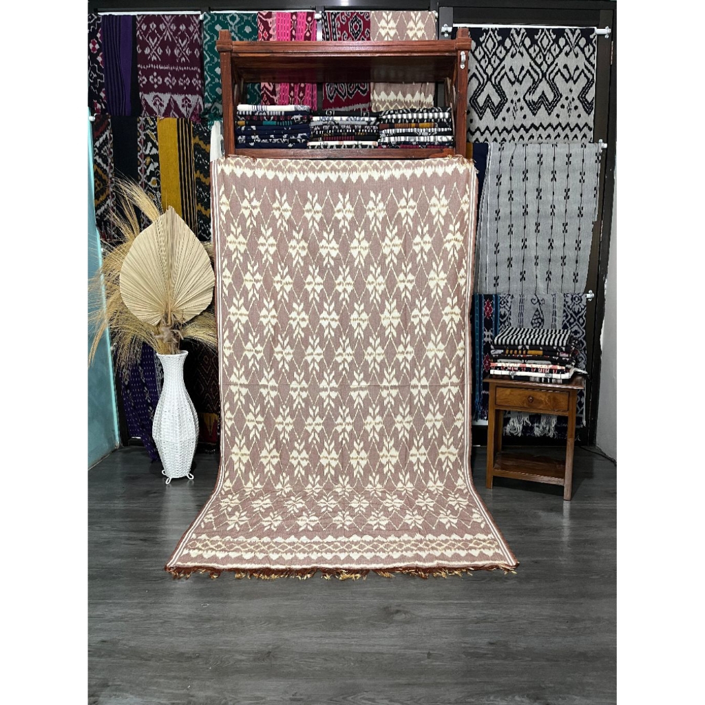 [FANTASY ETNIK]KAIN TENUN JEPARA|KAIN TENUN TROSO|KAIN TENUN TORAJA|KAIN TENUN MOTIF(GUBUK COKLAT)