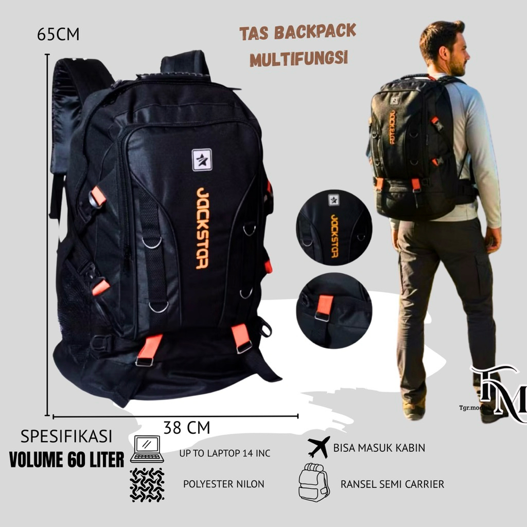 tas ransel jumbo backpack multifungsi tas gunung tas travel jumbo tas gendong pria wanita tas mudik 