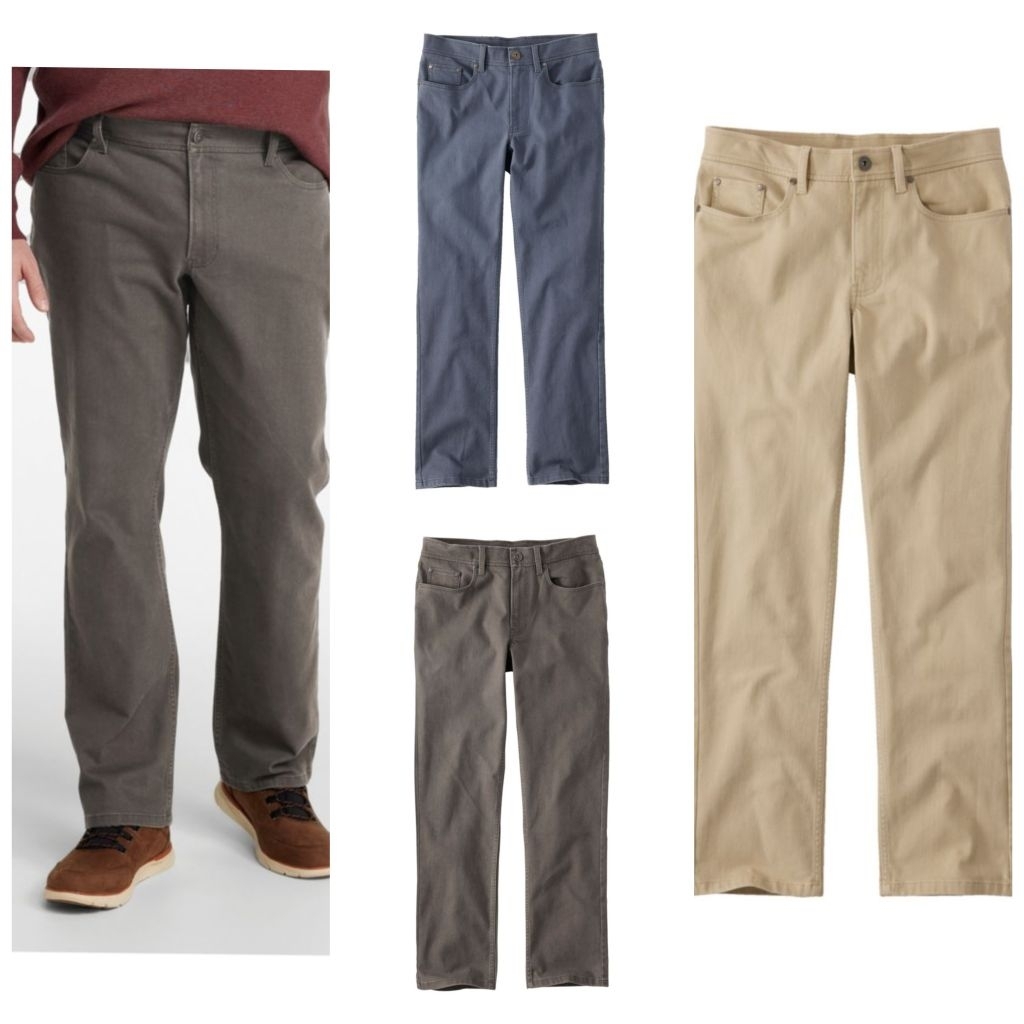 Celana Soft Jeans Stretch Straight Fit - Mens Field  LL Bean