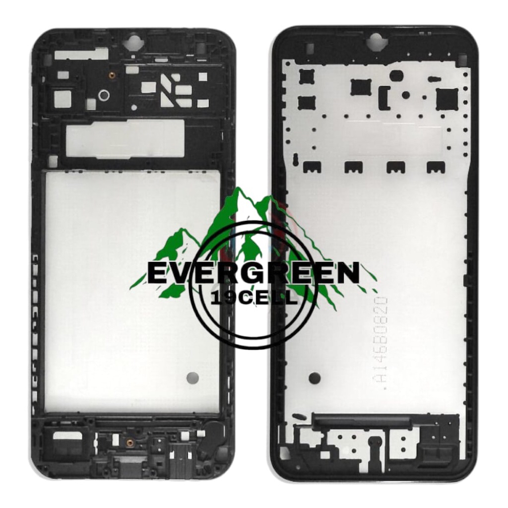 FRAME LCD SAMSUNG A146B / SAMSUNG A14 5G ( hitam ) DUDUKAN TATAKAN TULANG TENGAH LCD SAMSUNG A14 5G 