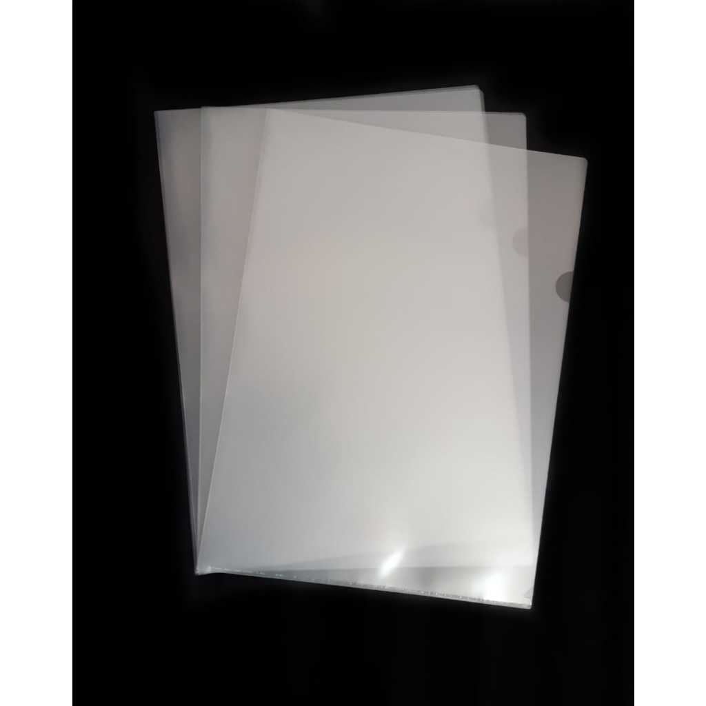 MAP DOKUMEN SLIP PLASTIK L SLEEVE A3 BESAR DOCUMENT PUTIH TEBAL KING JIM