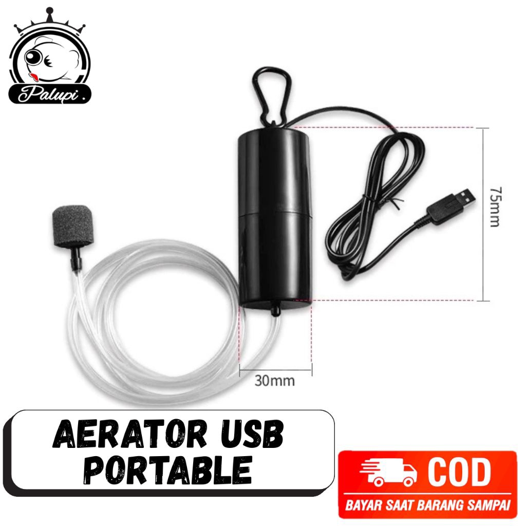 AERATOR USB PORTABLE || AERATOR AQUARIUM || POMPA UDARA MINI AQUARIUM || TAFFWARE AIR MINI PUMP