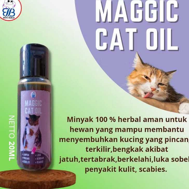 Magic Cat Oil Herbal 20ml Untuk Kucing Patah Tulang