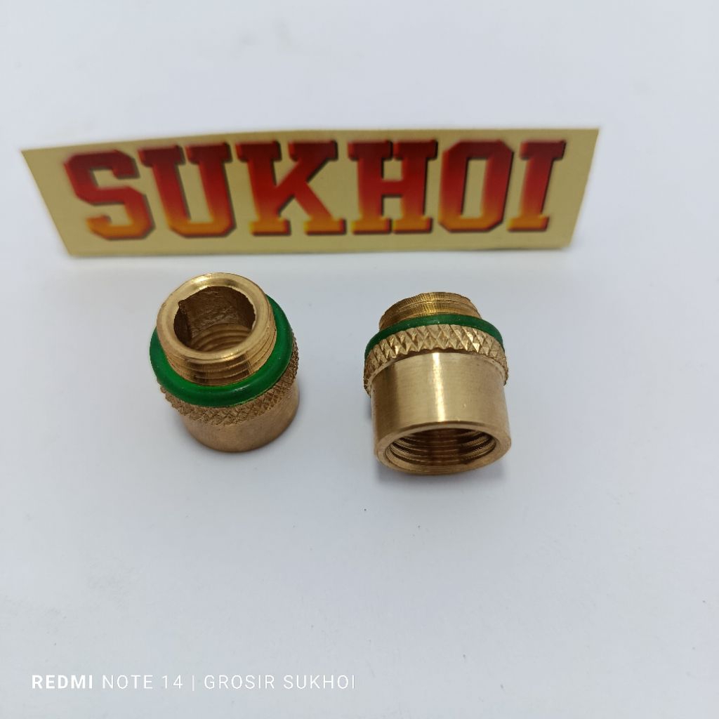 NEPEL SAMBUNGAN DRAT 14MM ke 12MM