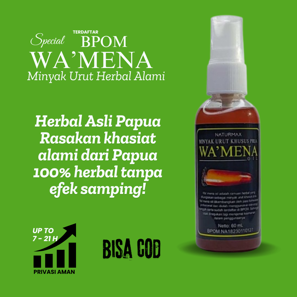 Minyak Herbal Alami Tradisional Papua Wamena – Minyak Pijat Oil Massage Daun Tiga Jari Original 100%