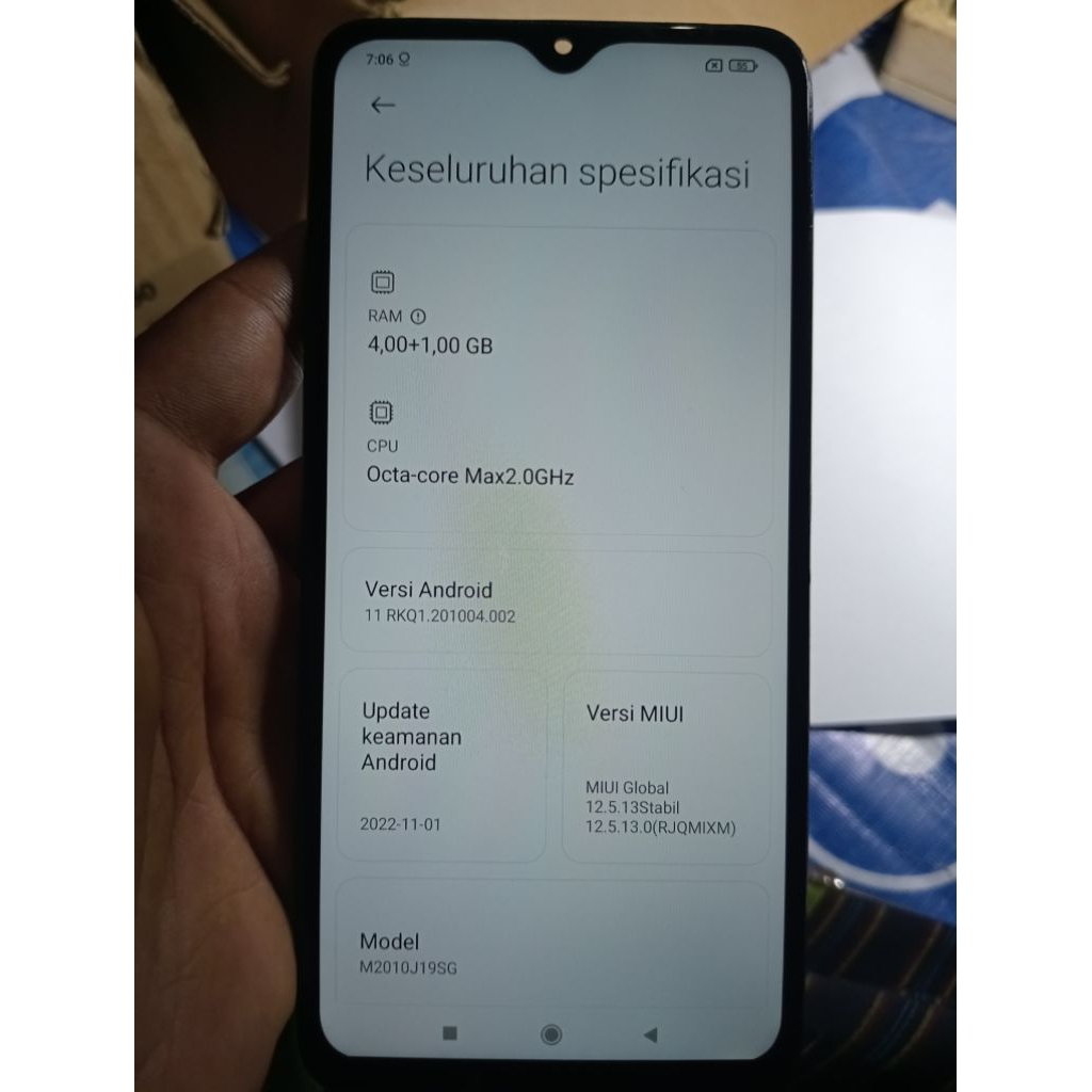 Mesin Redmi 9T Ram 4/64 Normal Tested, Tanpa Pola, Mesin perawan. siap pakai