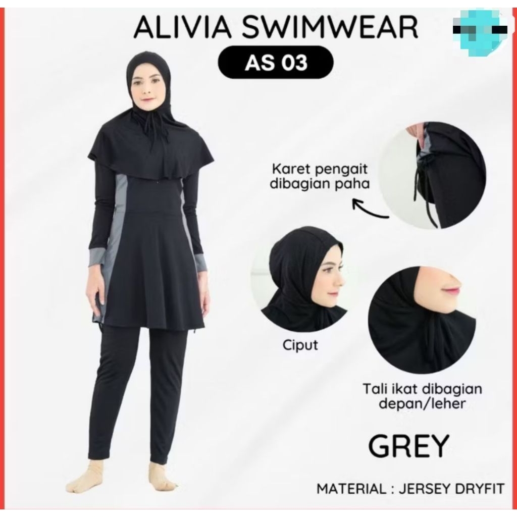 [PRELOVED] - BAJU RENANG MUSLIMAH