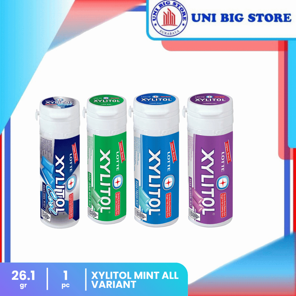 Xylitol Permen Karet Bebas Gula Mint 26.1 gr