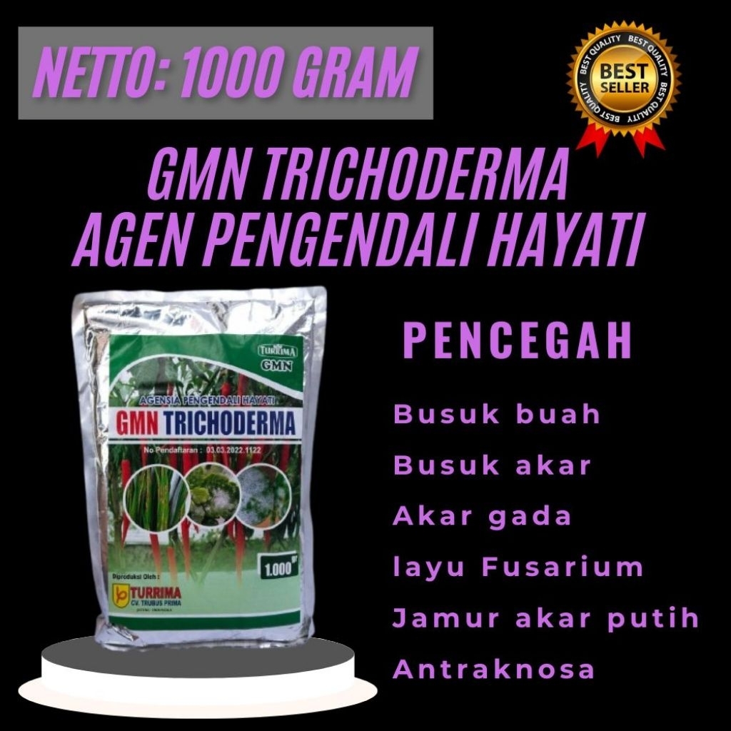 TERLARIS  GMN Trichoderma Erinaceum  GMN Trichoderma Cacao Isi 1kg