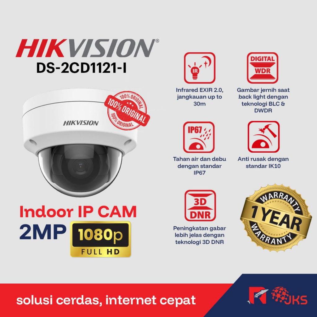 IP Camera Indoor 2Mp Hikvision DS-2CD1121-I CCTV