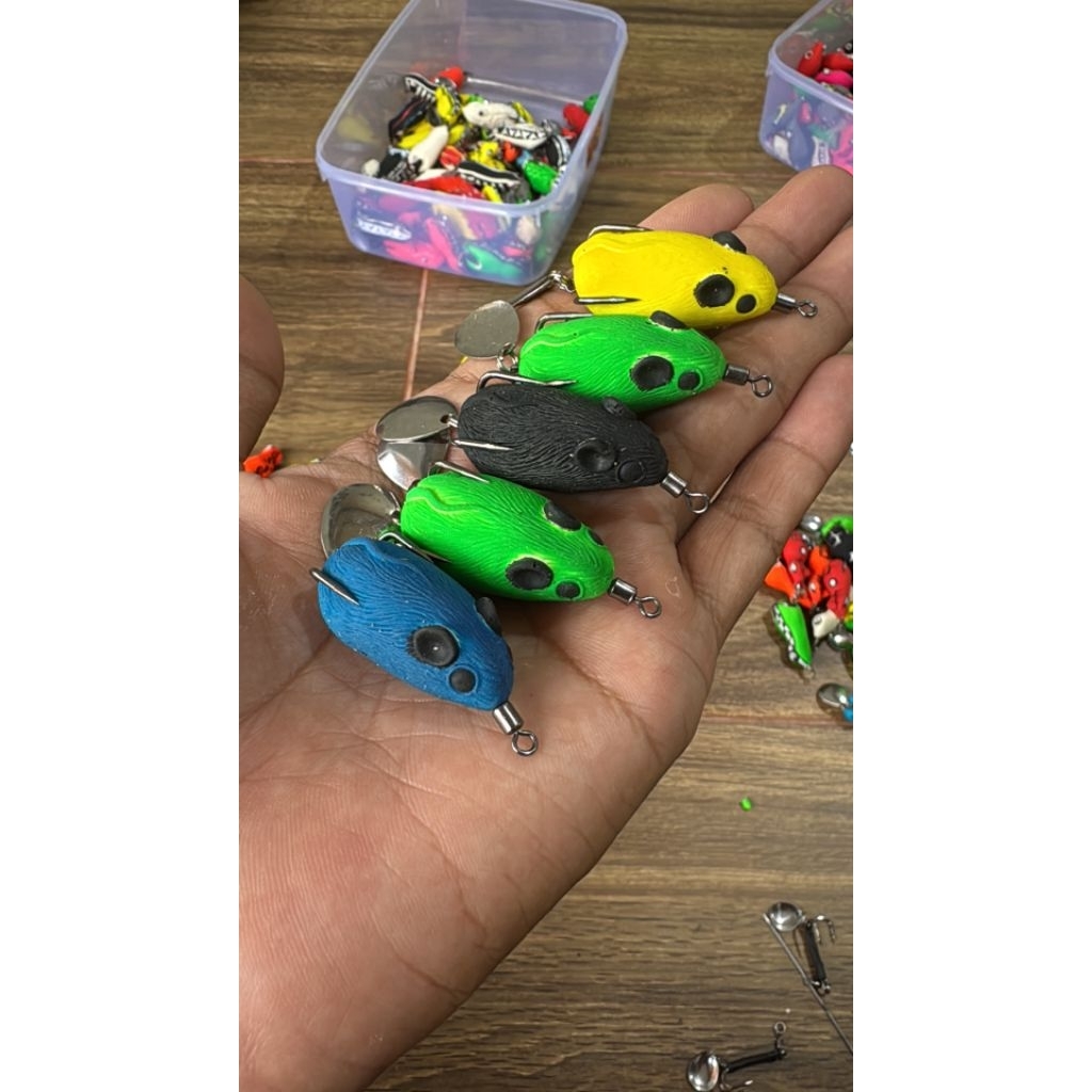 soft frog tikus 3D 4 cm 5 gram