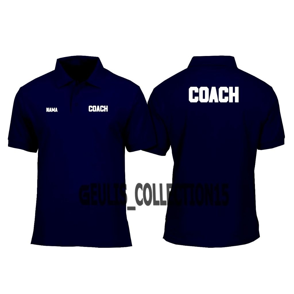 KAOS KERAH MODEL POLO TRENDY BISA CUSTOM BEBAS AJA #COACH# READY TANGAN PANJANG DAN TANGAN PENDEK