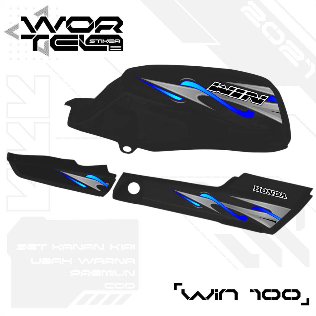 Striping Honda Win - Stiker Transparan Honda Win 100 Gravis Terbaru (Sudah Terpotong)