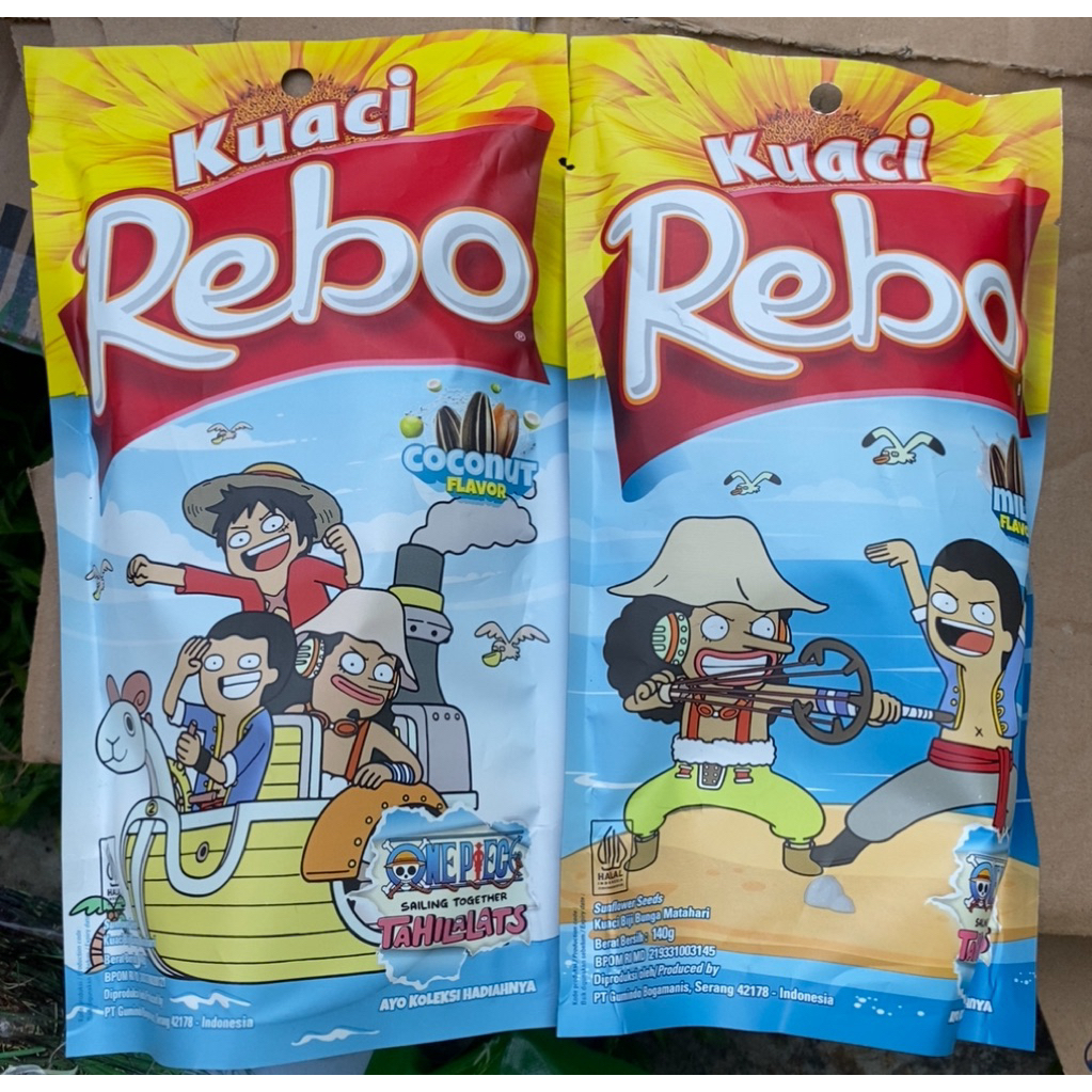 Kuaci Rebo One Piece TahiLalats 140 gram