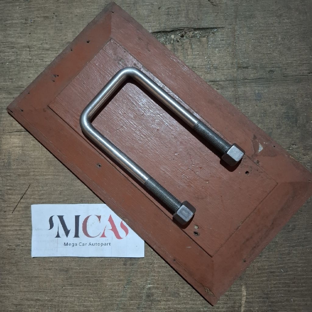 U Bolt / Begol / Behel Per / Klem Per Depan (6 INCH) “Kunci 21” D=1.32CM P=15.24CM L=7.2CM Mitsubish