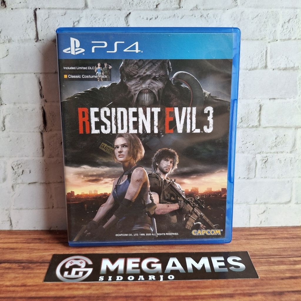 Kaset Bd Ps4 Resident Evil 3 Remake - Second/Bekas