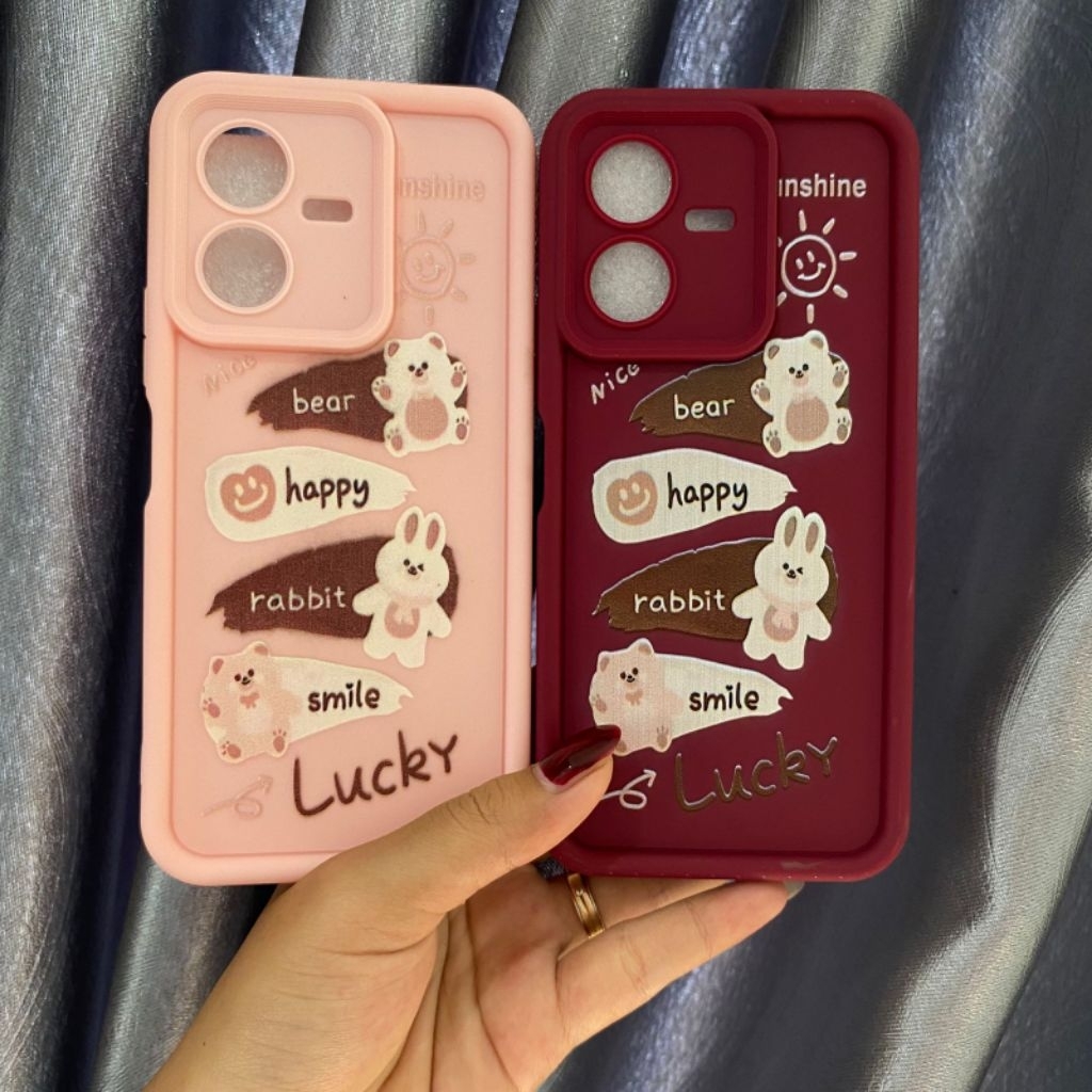 CASING SILIKON MOTIF KARTUN BERUANG VIVO Y22 / Y22S