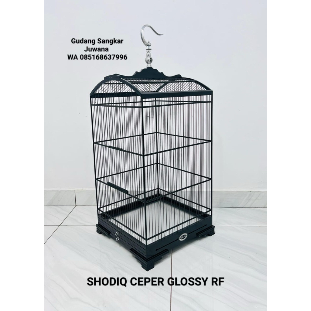 Sangkar Kosan Shodiq BP Ruji Fiber. Jati Ceper 40x40 cm + Fullset kerodong + Free Pallet Kayu