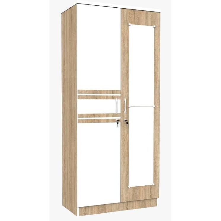 LEMARI 2 PINTU NAPOLLY KACA