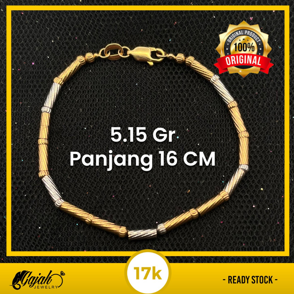 Gelang Emas 17K 5.15 Gram Toko Emas Gajah Online Salatiga 8023