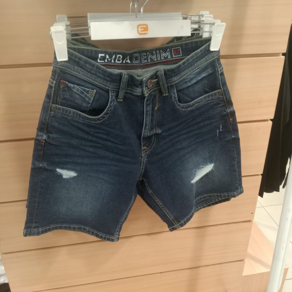 EMBA CELANA JEANS PENDEK PRIA ORIGINAL