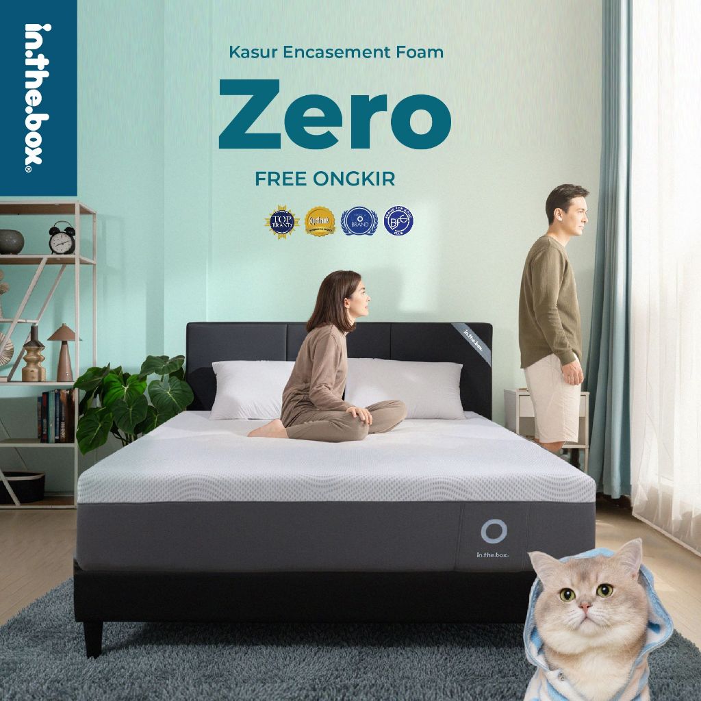 [PROMO] INTHEBOX Zero Kasur Spring Bed - GRATIS Kasur Bed To Go + Bantal | Kasur Ukuran 90x200, 100x