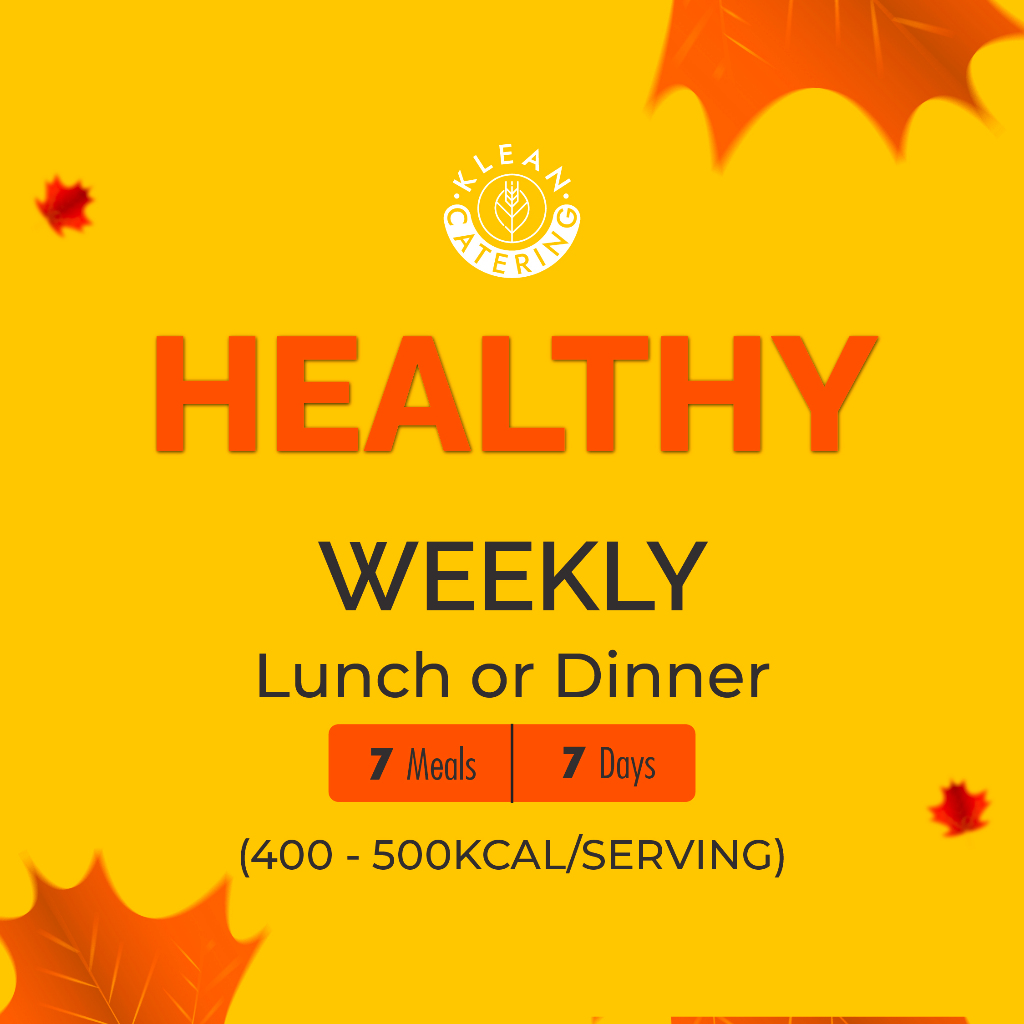 Klean Healthy Diet Catering Sehat - Weekly (7 Meals/7 Days)