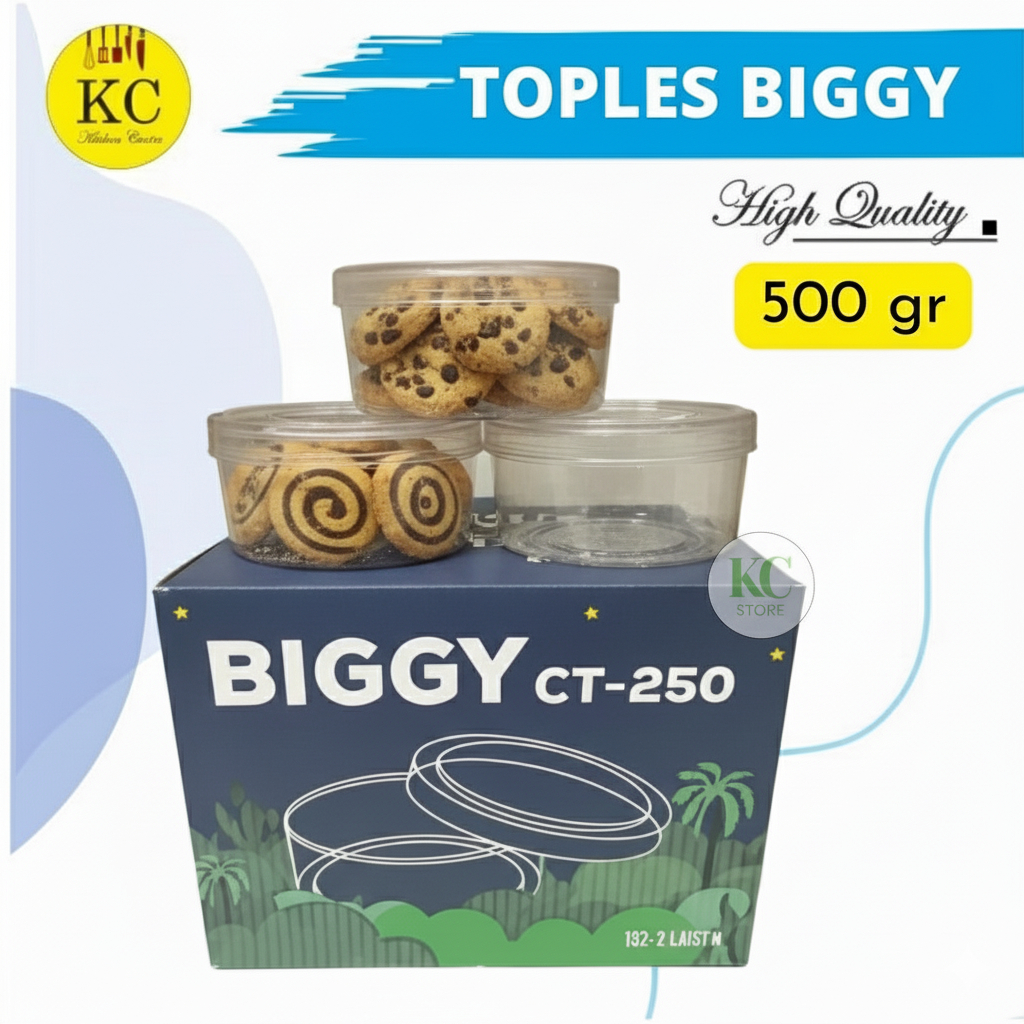 Toples Kue Kering CT 250 Toples Nastar Toples 500 gram Toples Plastik Lusinan
