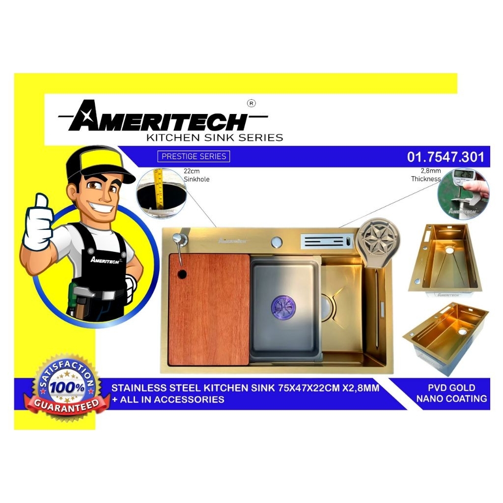 BCP Gold Ameritech 75x47