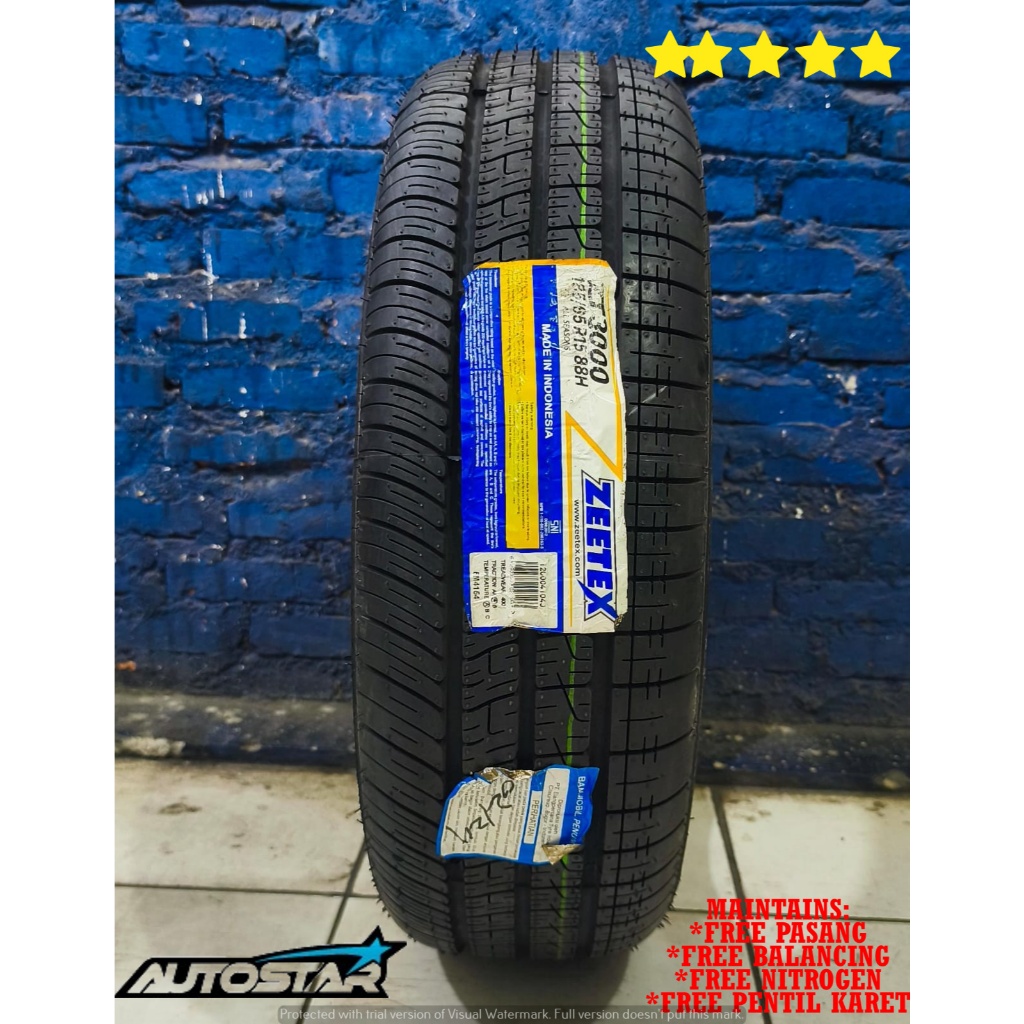 BAN STANDAR MOBIL UKURAN 185 65 R15 ZEETEX 3000 BUAT HARIAN MUATAN RECOMEND AWET MURAH BERKUALITAS