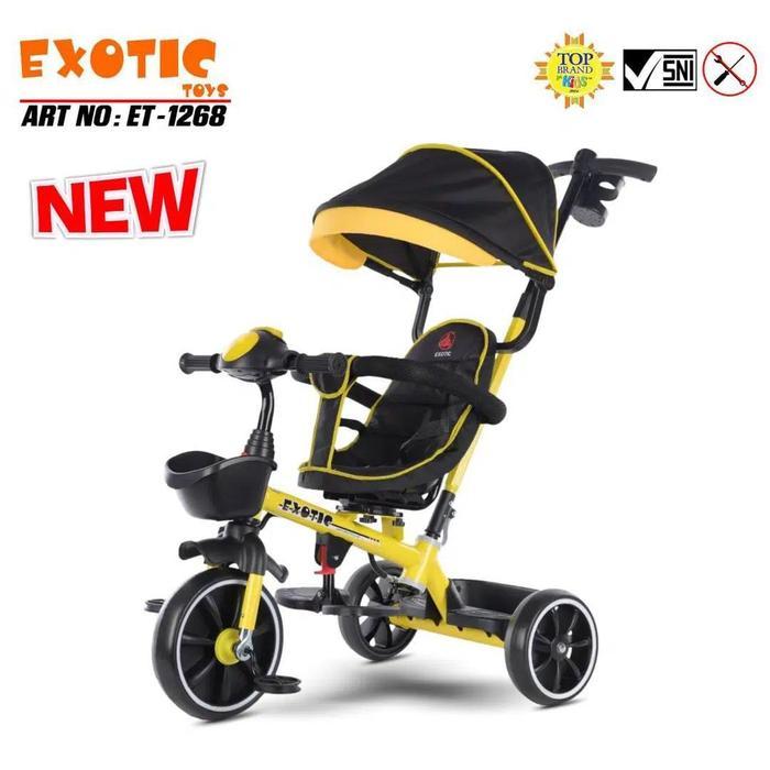 sepeda roda tiga exotic 1268 sepeda stroller roda tiga sepeda anak roda tiga exotic et 1268