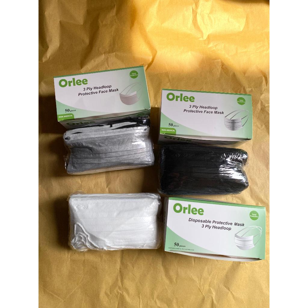 Masker Orlee Hijab 3 Ply Earloop 50 Pcs Non Medis || Masker Orlee 3 Ply Nyaman Isi 50 Pcs
