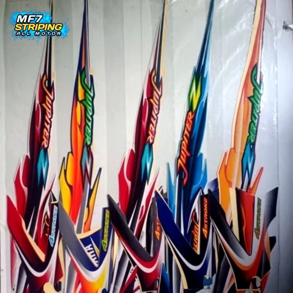STRIPING JUPITER Z 2005 LENGKAP FULLSET ORIGINAL LOOK STIKER JUPITER Z 2005 FULLSET